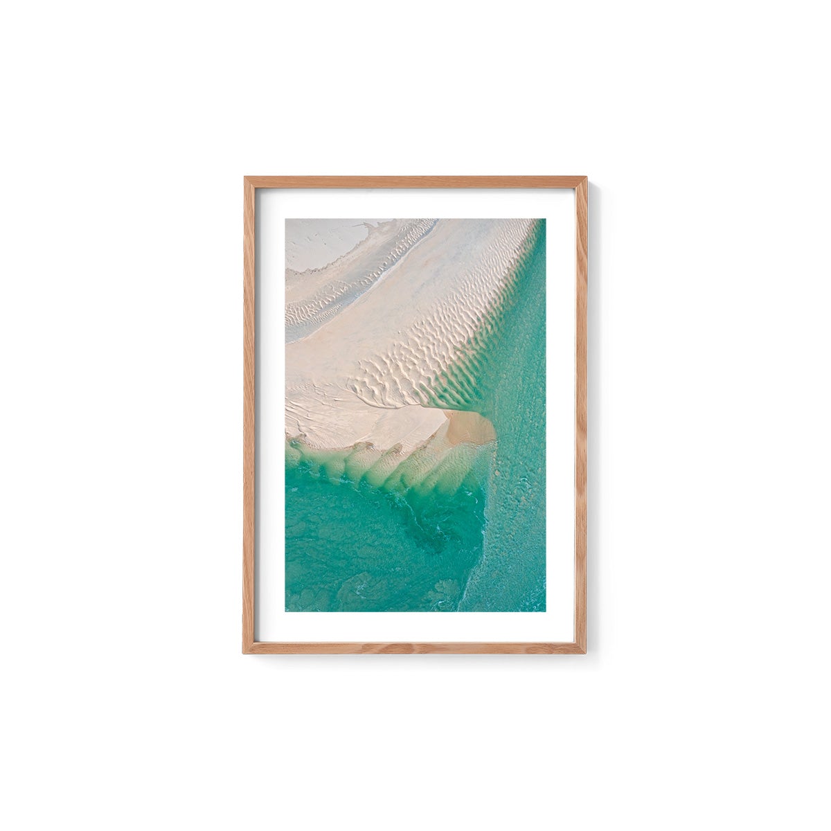 Willie Creek Sandbar Abstract #1 - Framed Print
