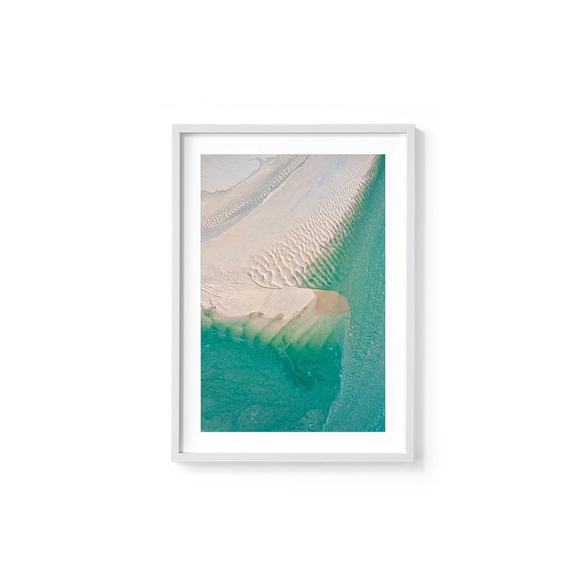 Willie Creek Sandbar Abstract #1 - Framed Print