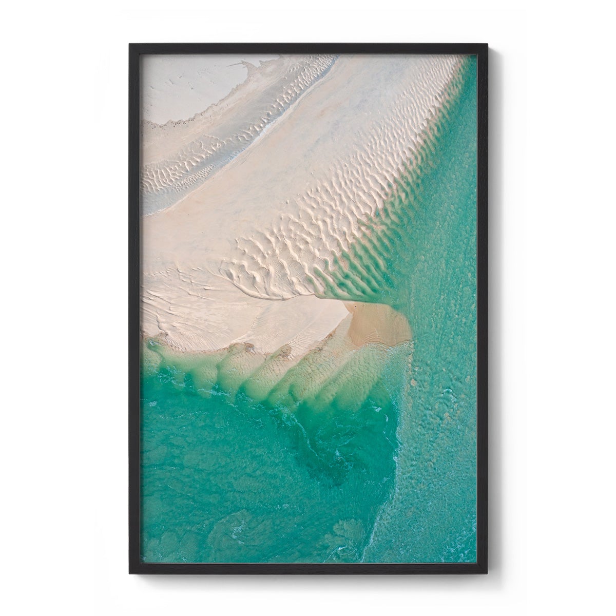 Willie Creek Sandbar Abstract #1 - Framed Print