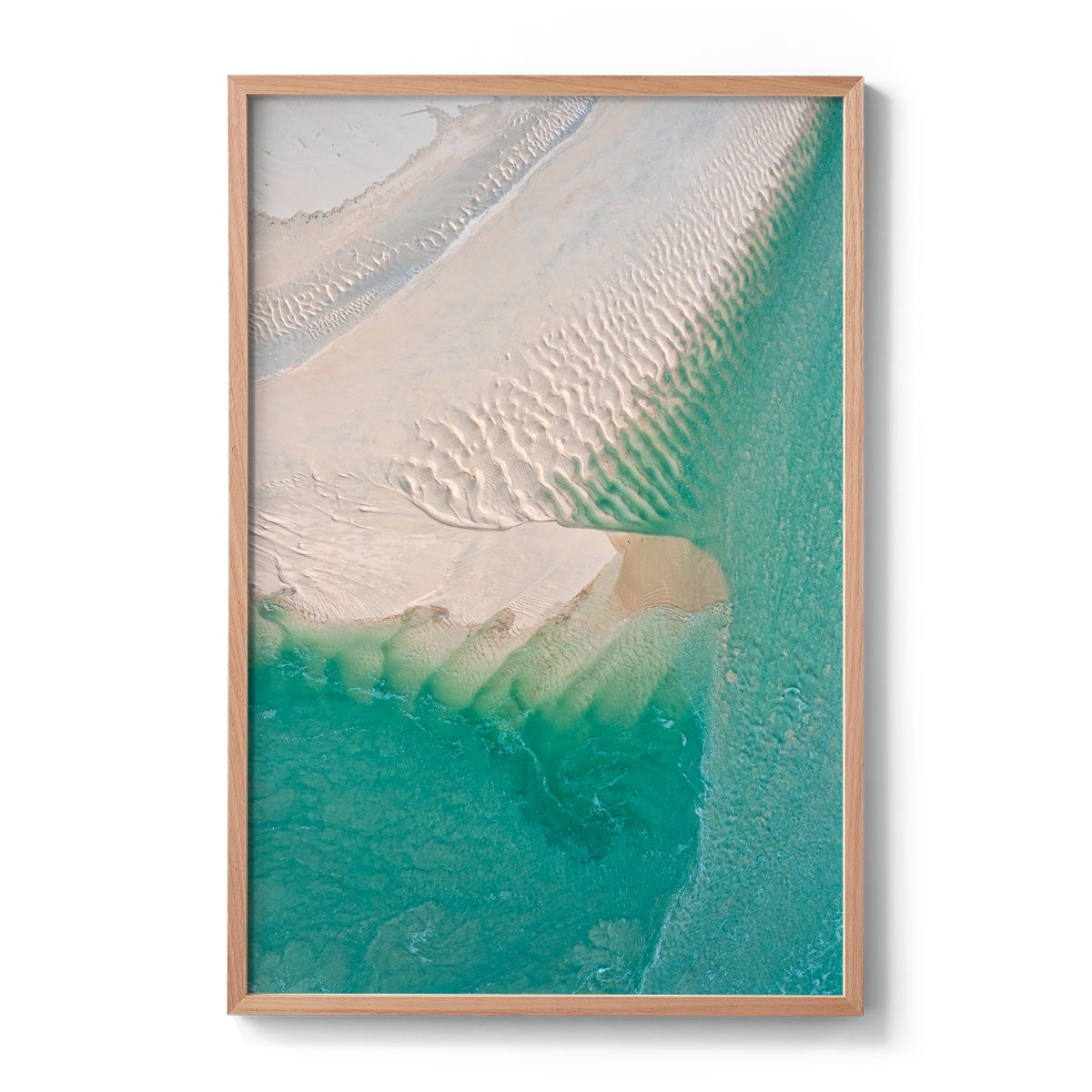 Willie Creek Sandbar Abstract #1 - Framed Print