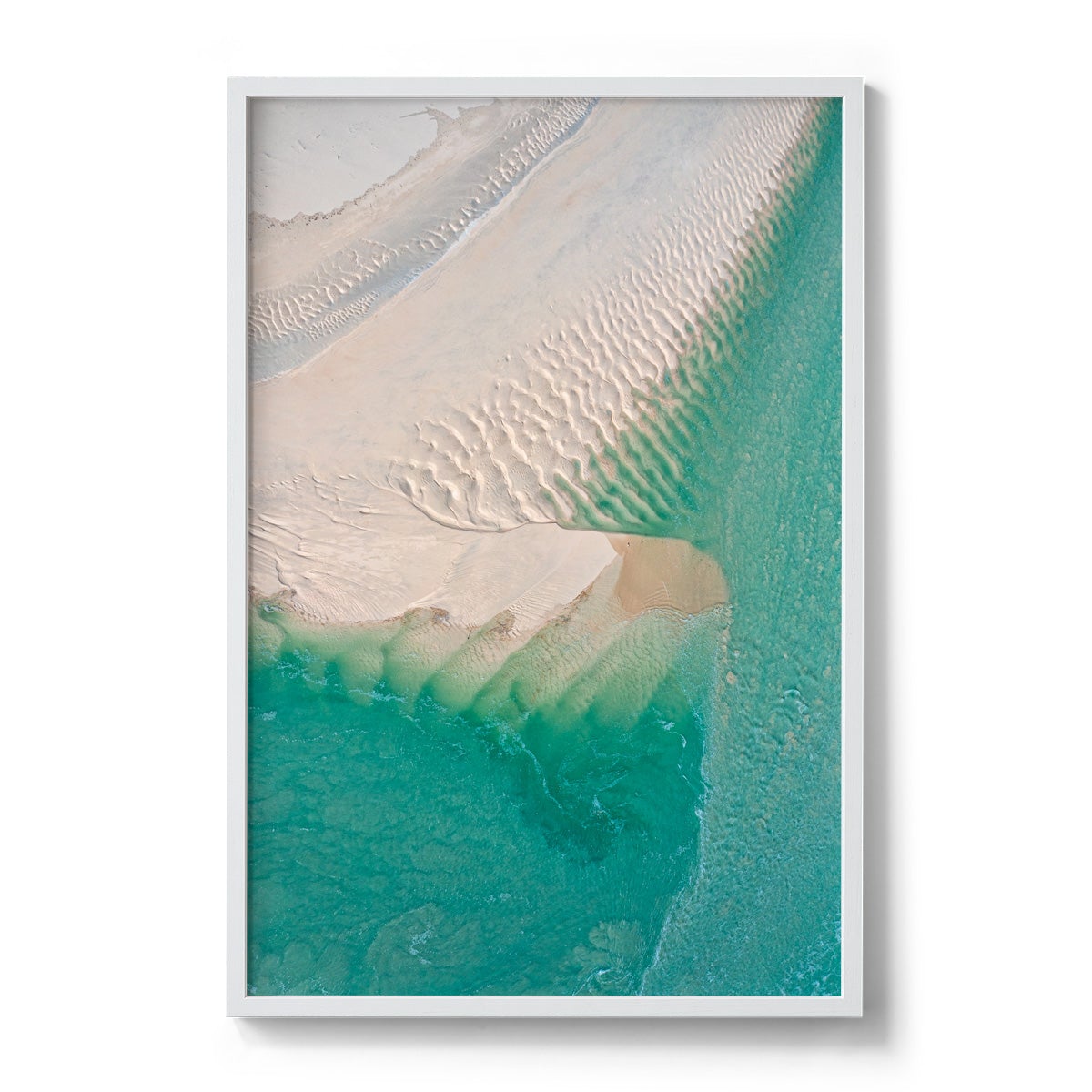 Willie Creek Sandbar Abstract #1 - Framed Print