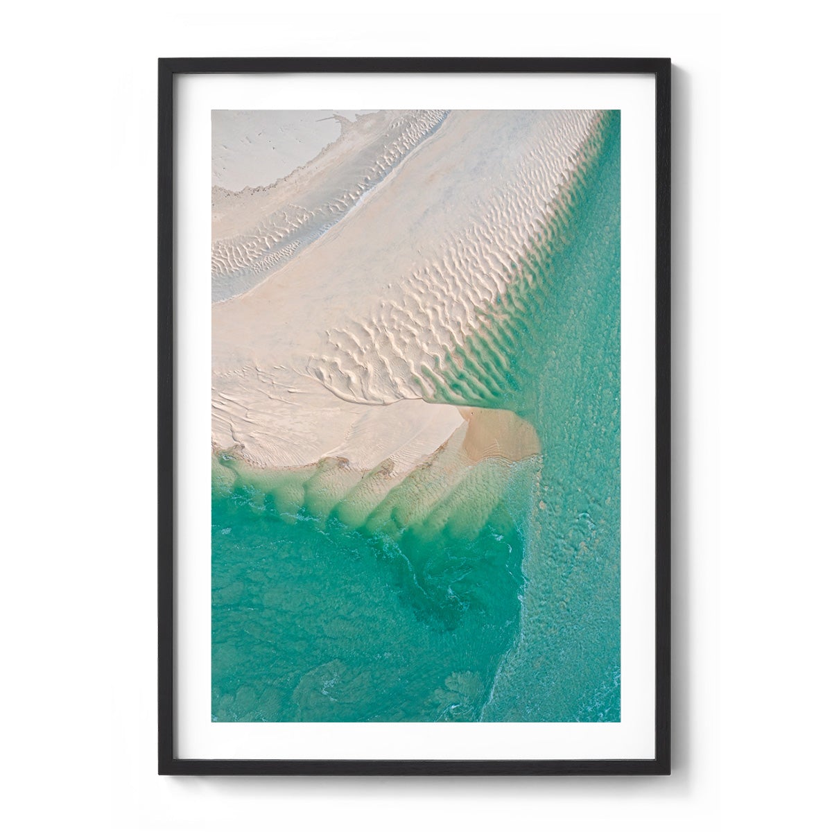 Willie Creek Sandbar Abstract #1 - Framed Print