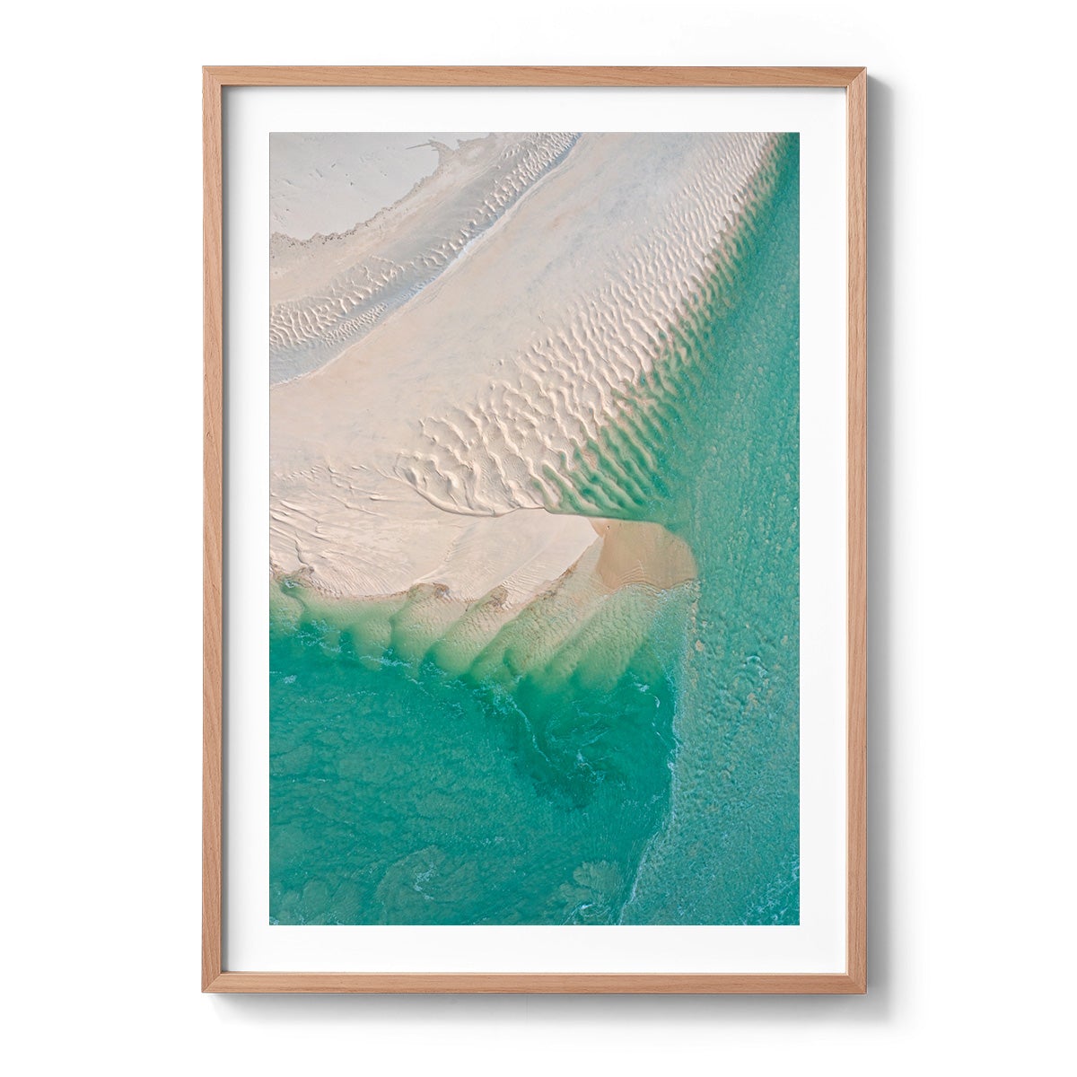 Willie Creek Sandbar Abstract #1 - Framed Print