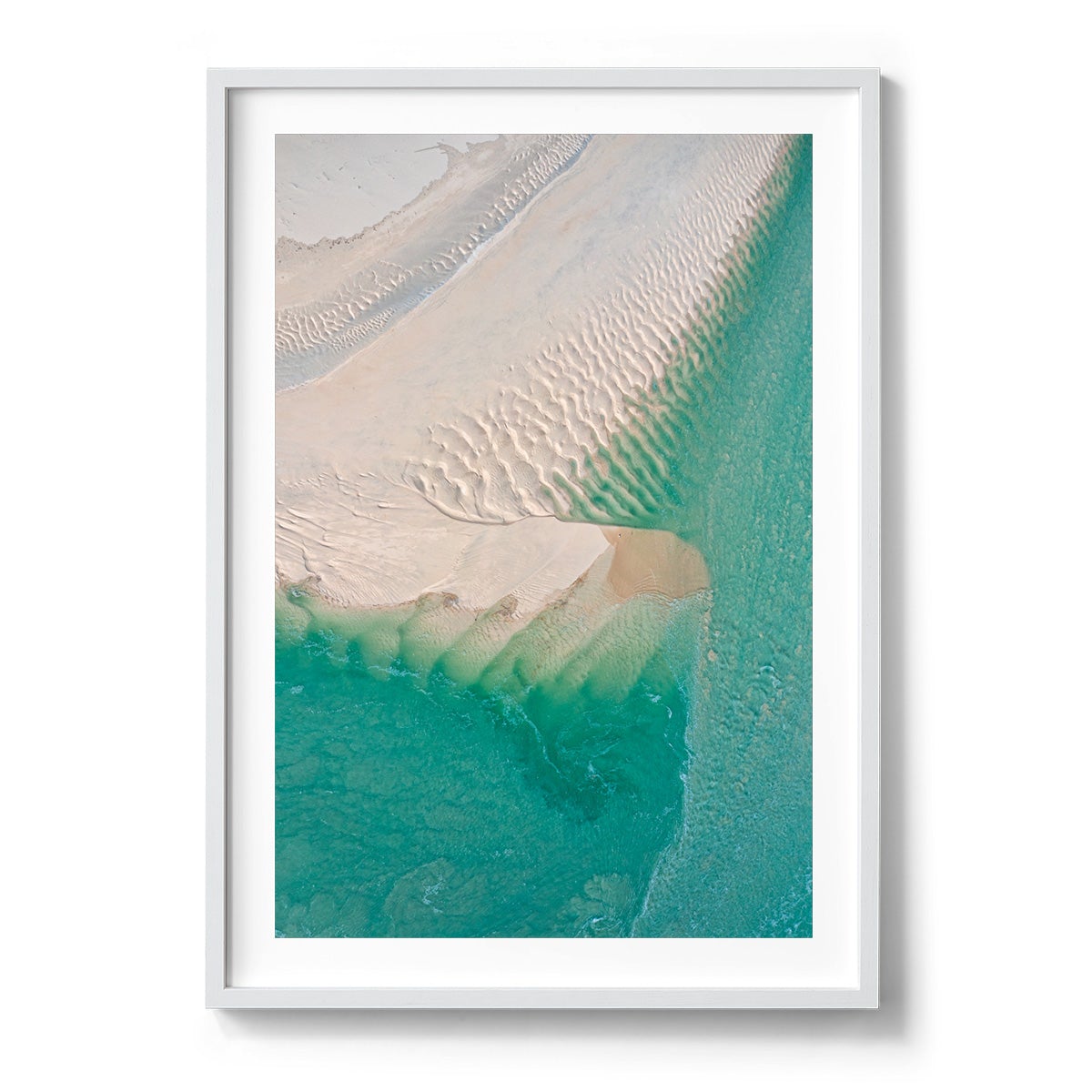 Willie Creek Sandbar Abstract #1 - Framed Print