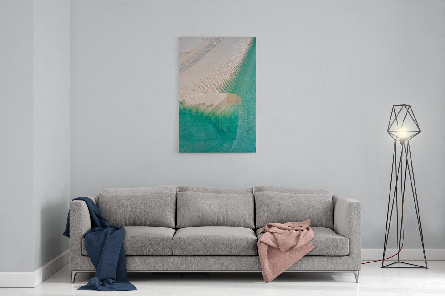 Willie Creek Sandbar Abstract #1 - Acrylic Print