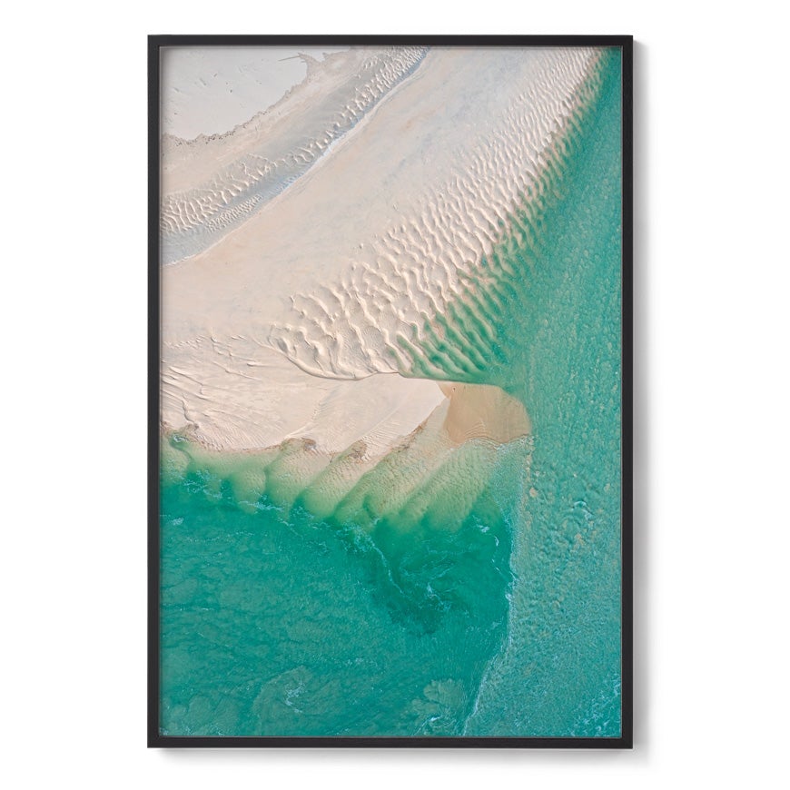 Willie Creek Sandbar Abstract #1 - Framed Print