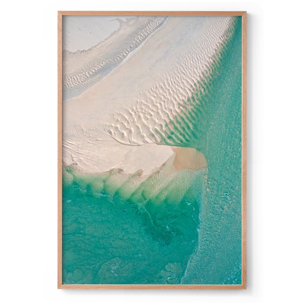 Willie Creek Sandbar Abstract #1 - Framed Print