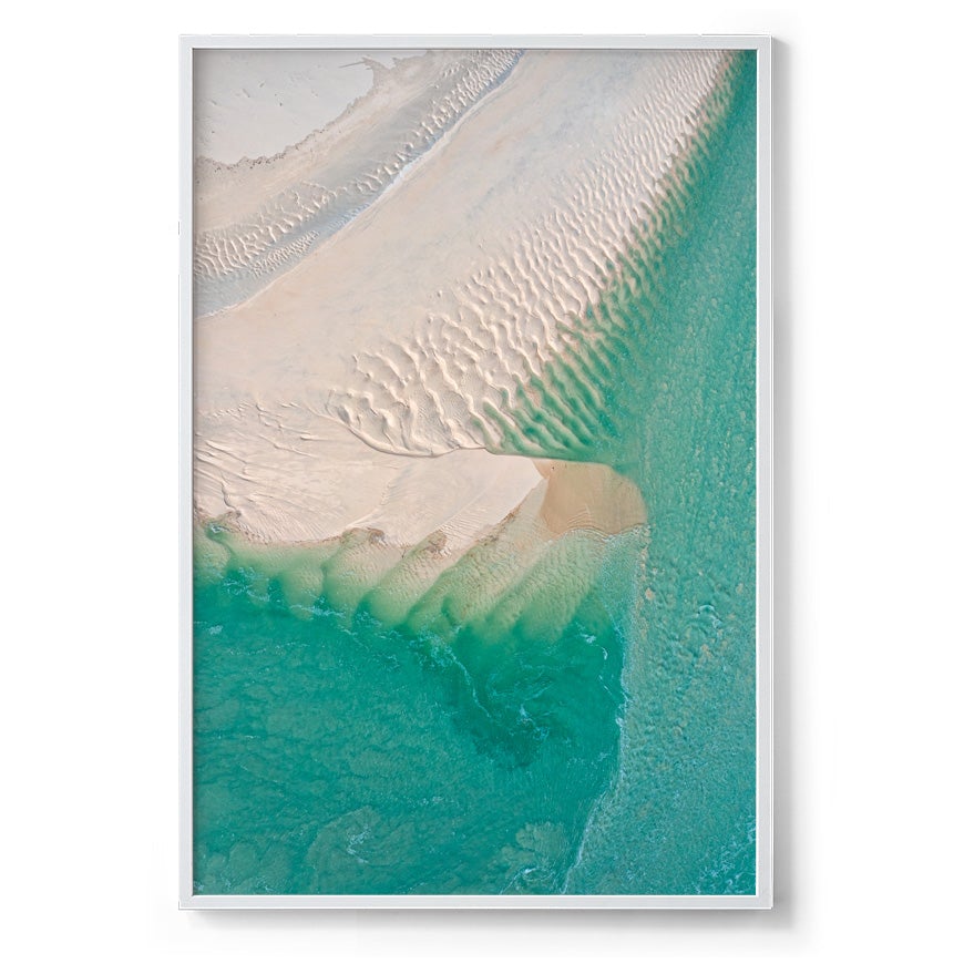 Willie Creek Sandbar Abstract #1 - Framed Print