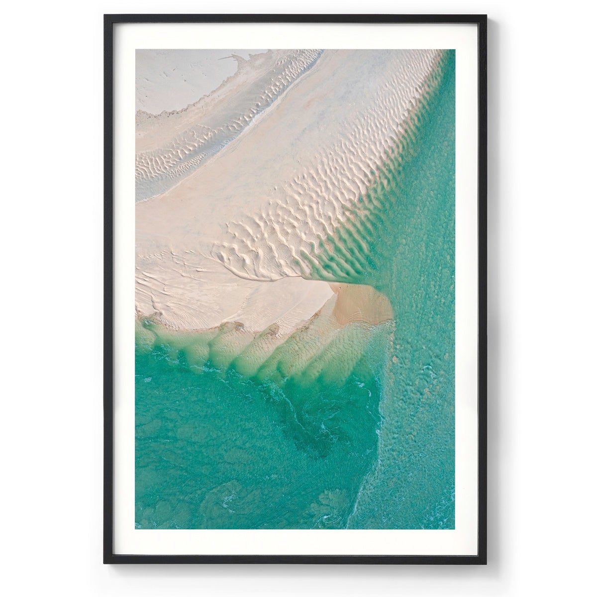 Willie Creek Sandbar Abstract #1 - Framed Print
