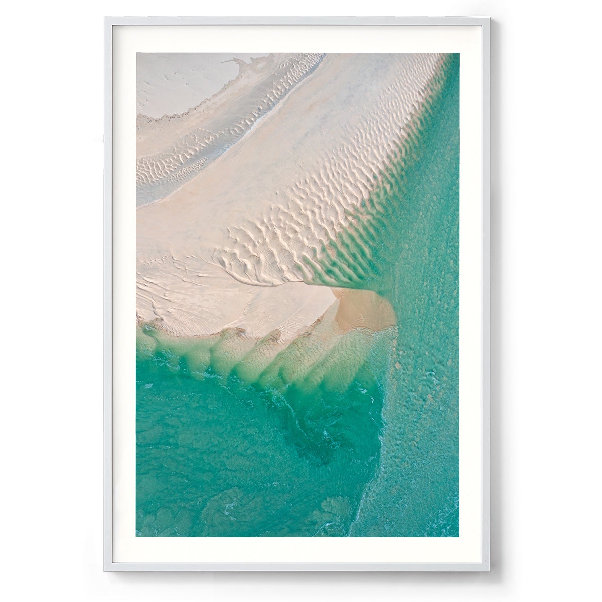 Willie Creek Sandbar Abstract #1 - Framed Print