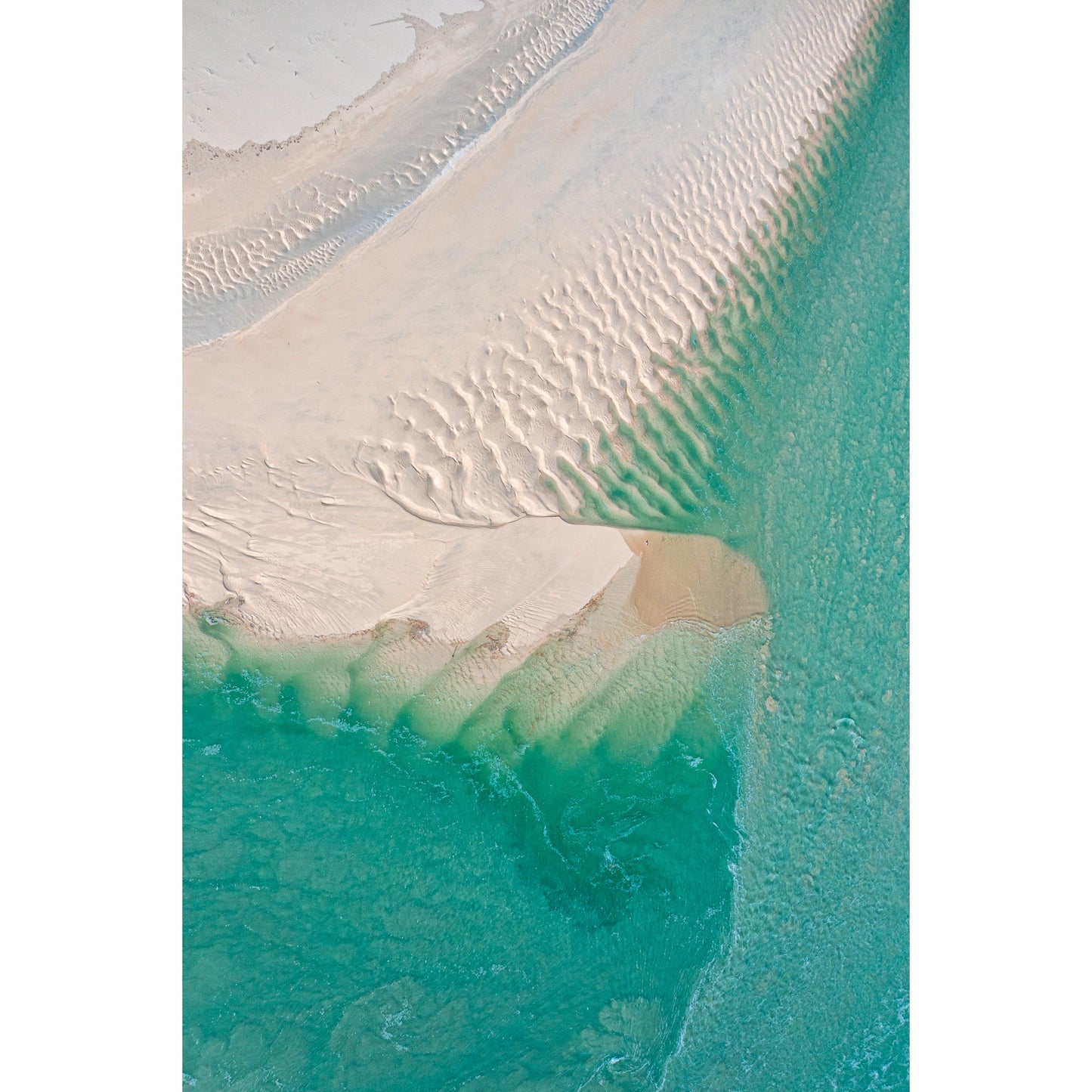 Willie Creek Sandbar Abstract #1 - Acrylic Print