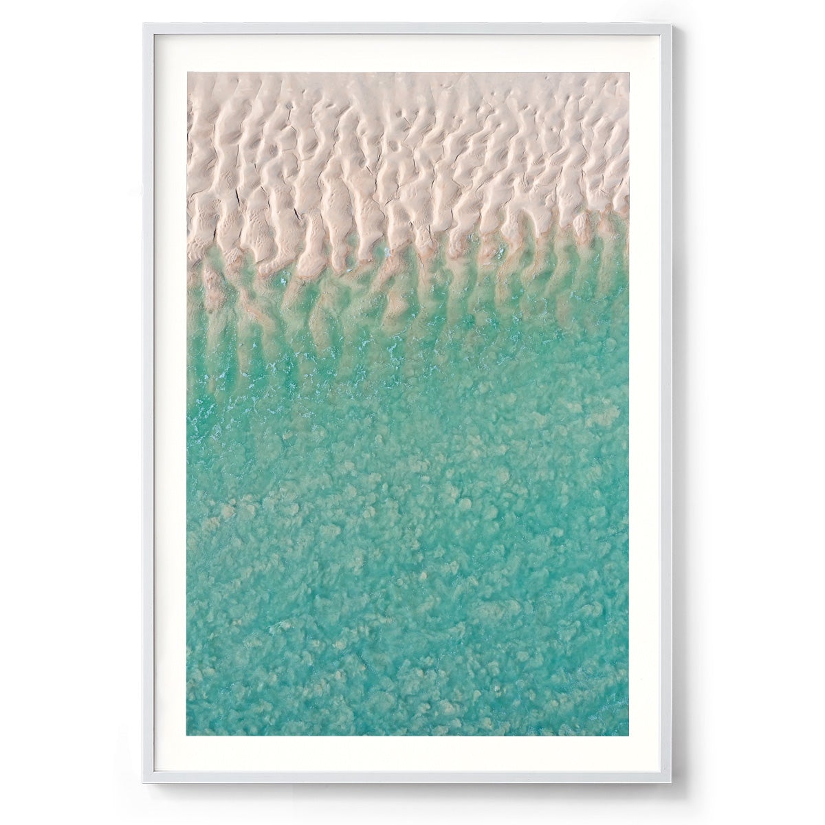 Willie Creek Sandbar Abstract #3 - Framed Print