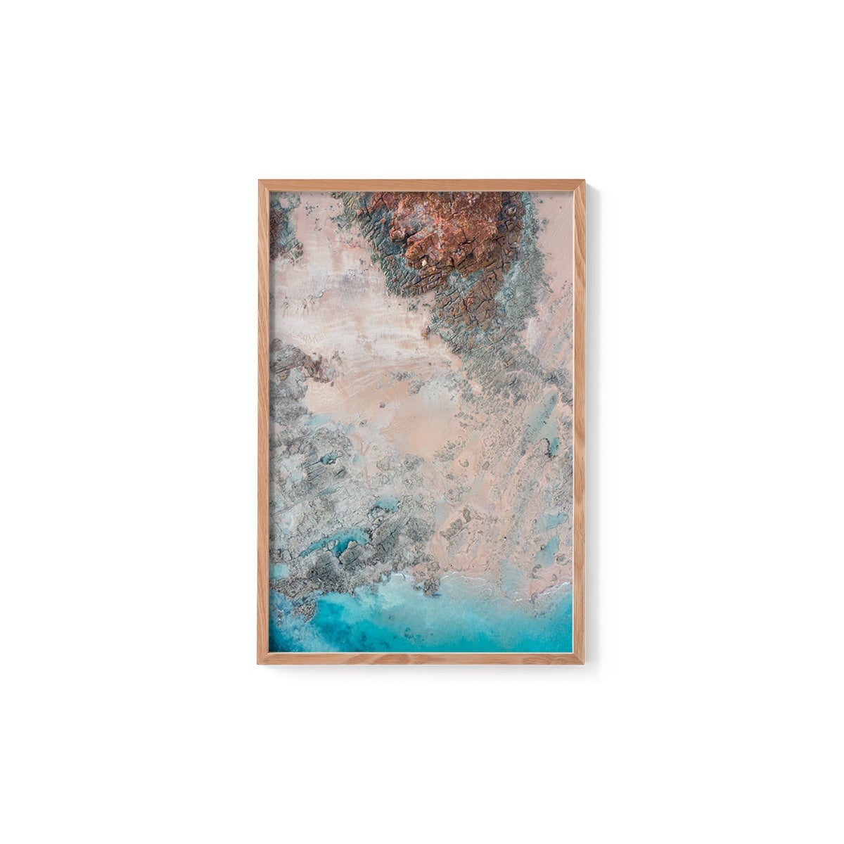 Entrance Point Abstracts at Sunset #5 - Framed Print