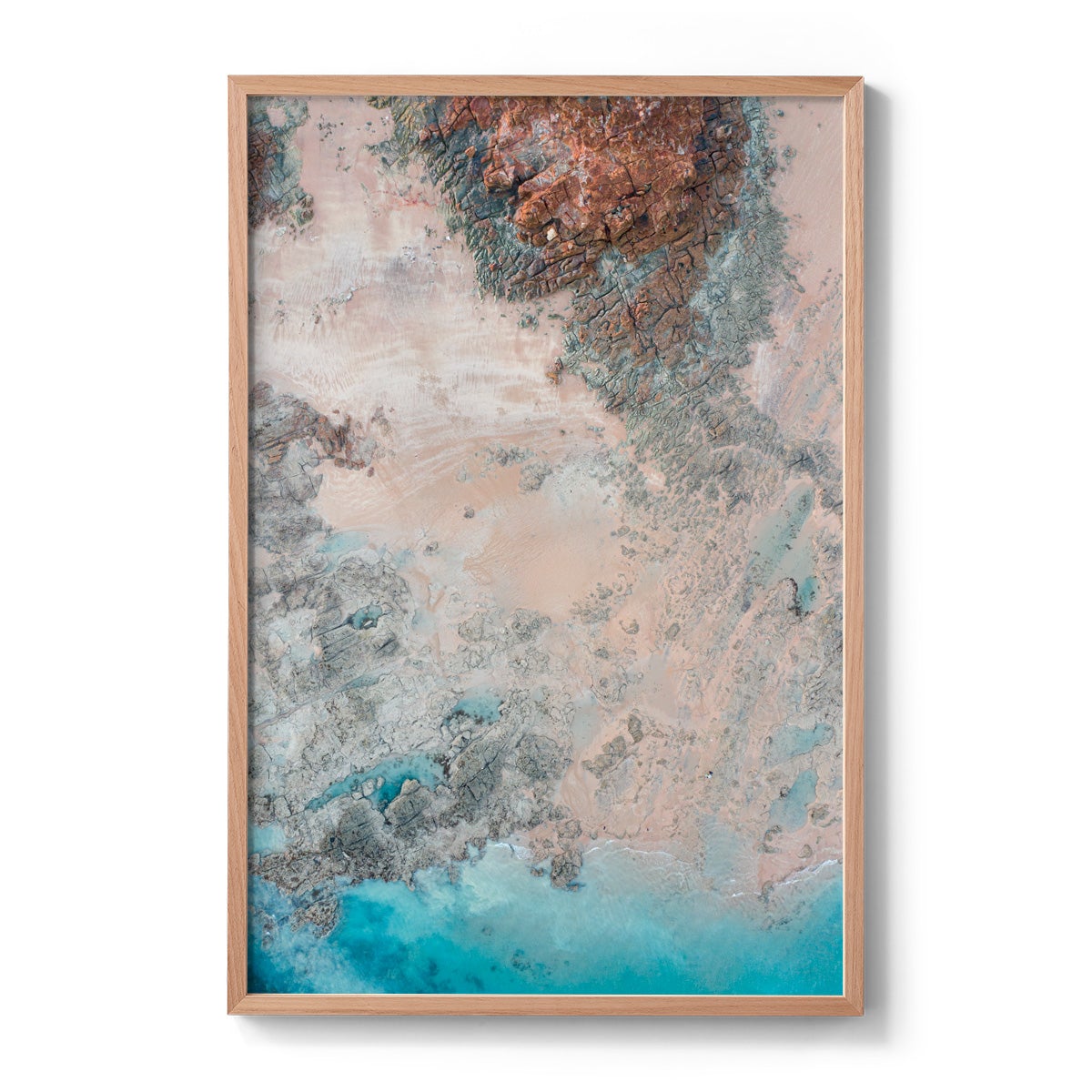 Entrance Point Abstracts at Sunset #5 - Framed Print