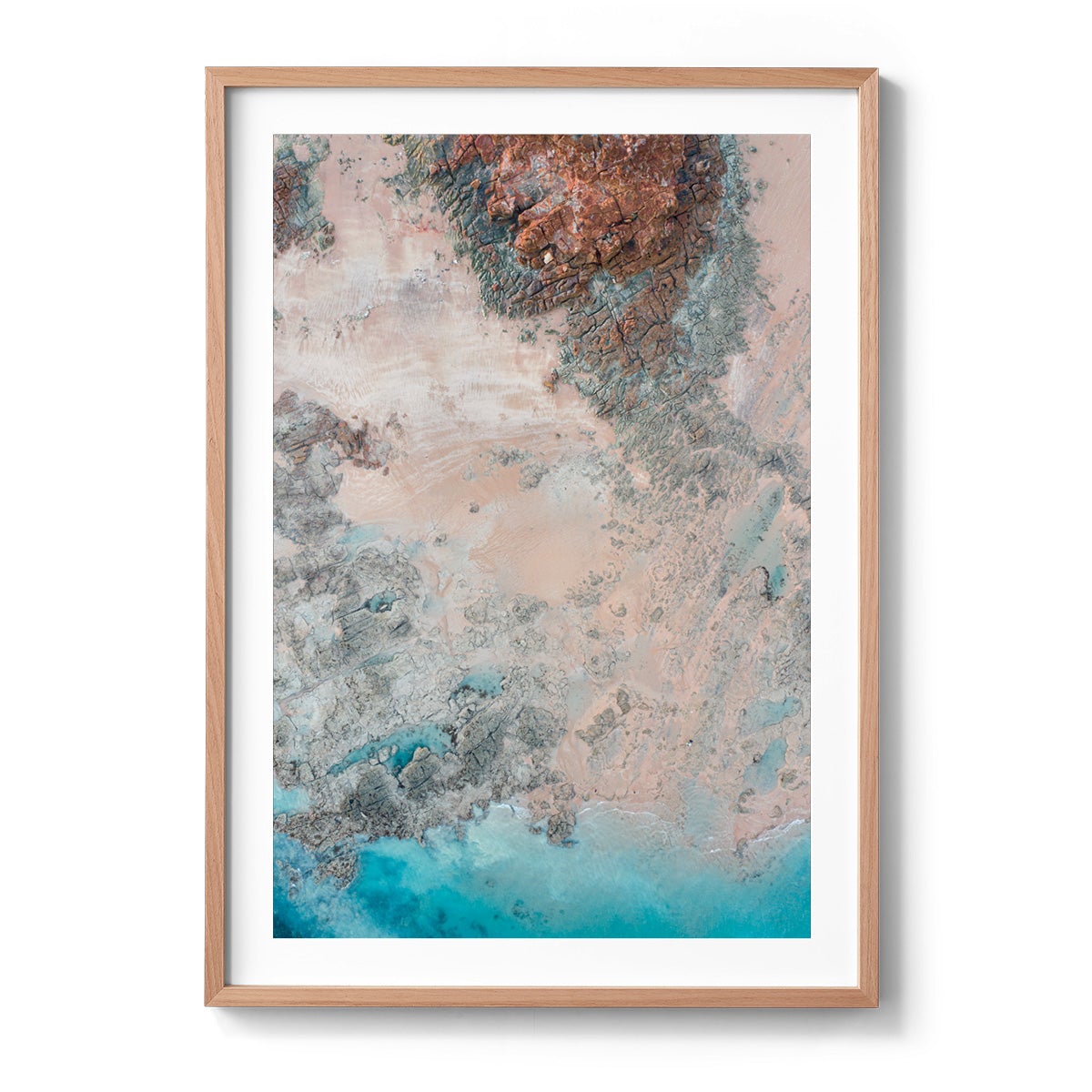 Entrance Point Abstracts at Sunset #5 - Framed Print