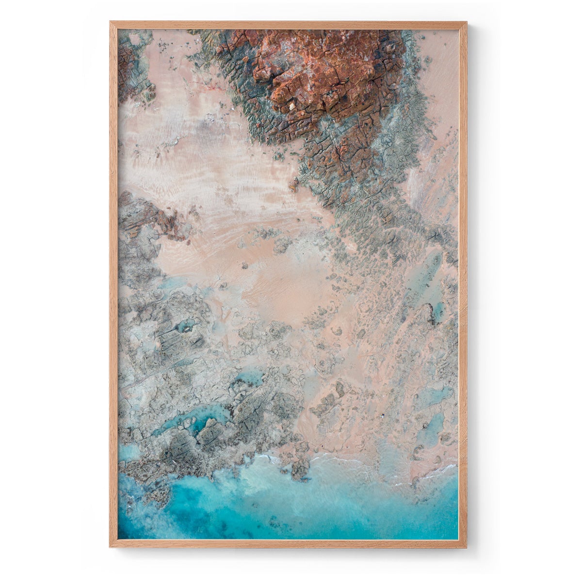 Entrance Point Abstracts at Sunset #5 - Framed Print