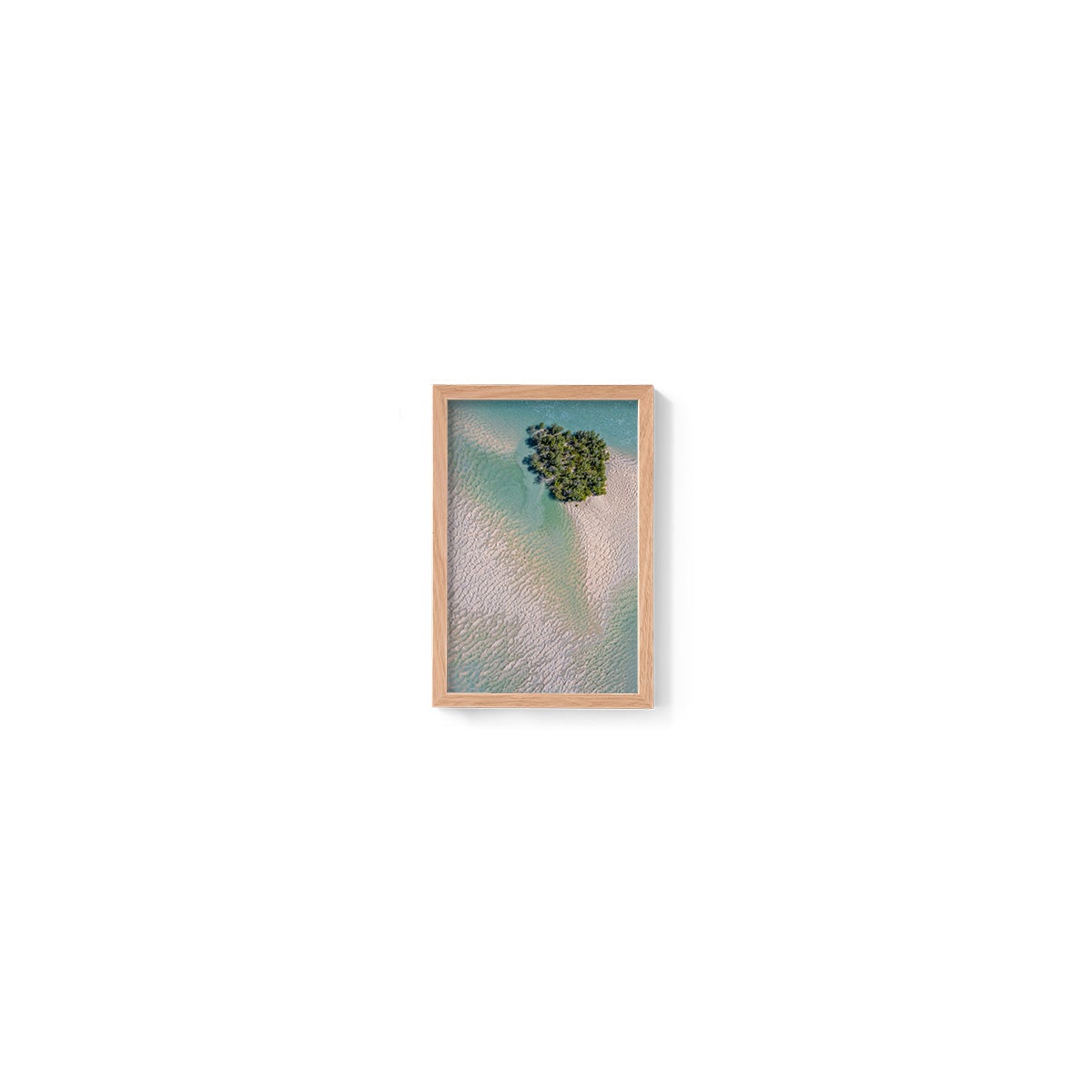 Willie Creek Sandbar Abstract #5 - Framed Print