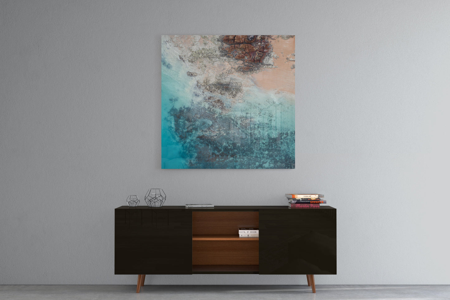 Entrance Point Abstracts at Sunset #4 - Square Acrylic Print
