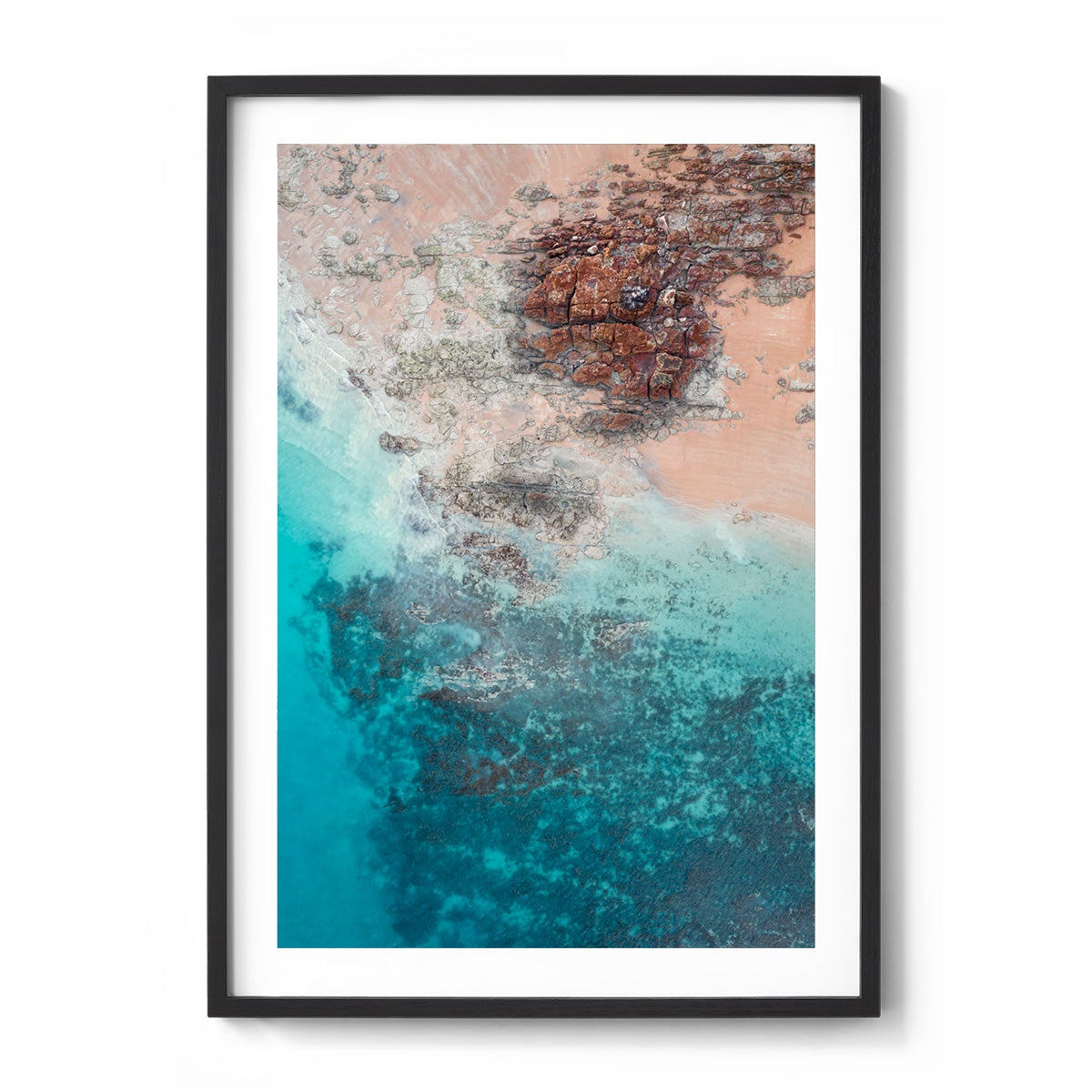 Entrance Point Abstracts at Sunset #4 - Framed Print