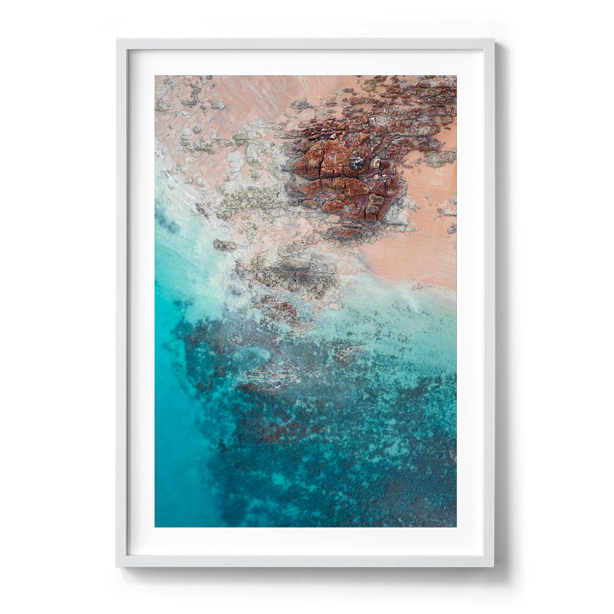 Entrance Point Abstracts at Sunset #4 - Framed Print