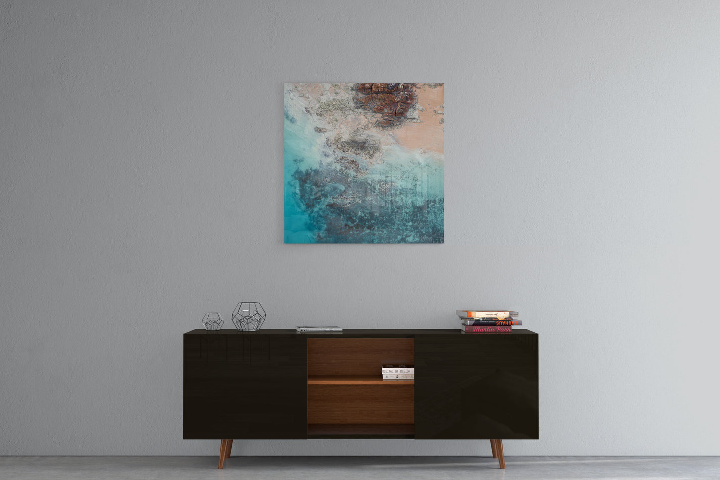 Entrance Point Abstracts at Sunset #4 - Square Acrylic Print