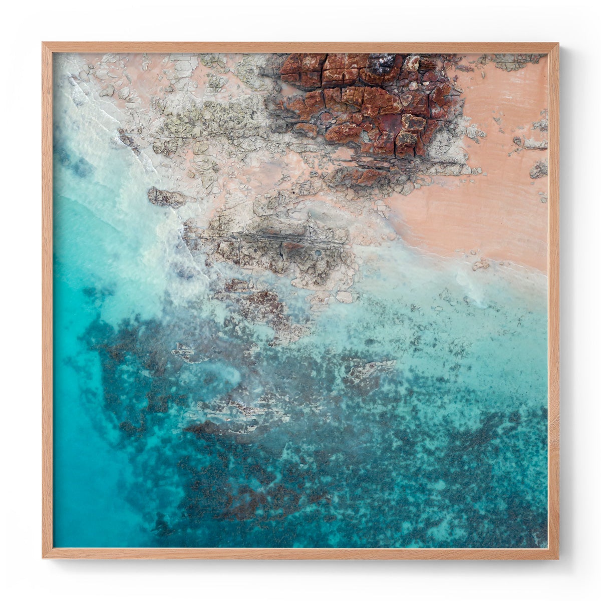 Entrance Point Abstracts at Sunset #4 - Square Framed Print