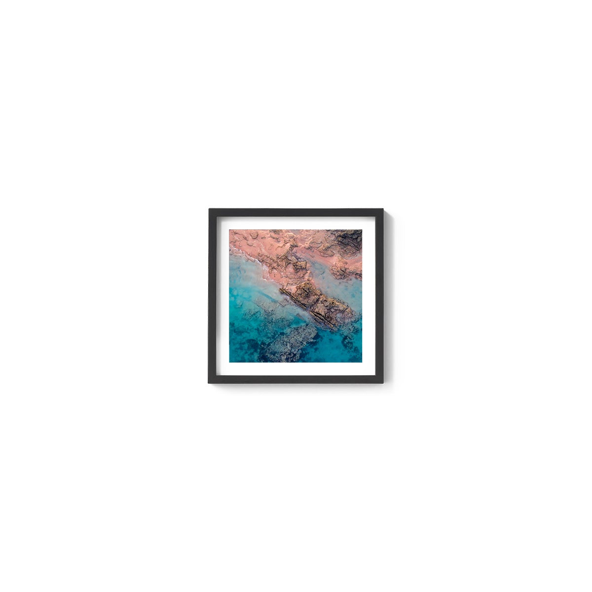 Entrance Point Abstracts at Sunset #3 - Square Framed Print