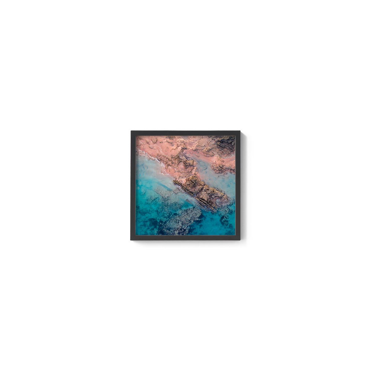 Entrance Point Abstracts at Sunset #3 - Square Framed Print
