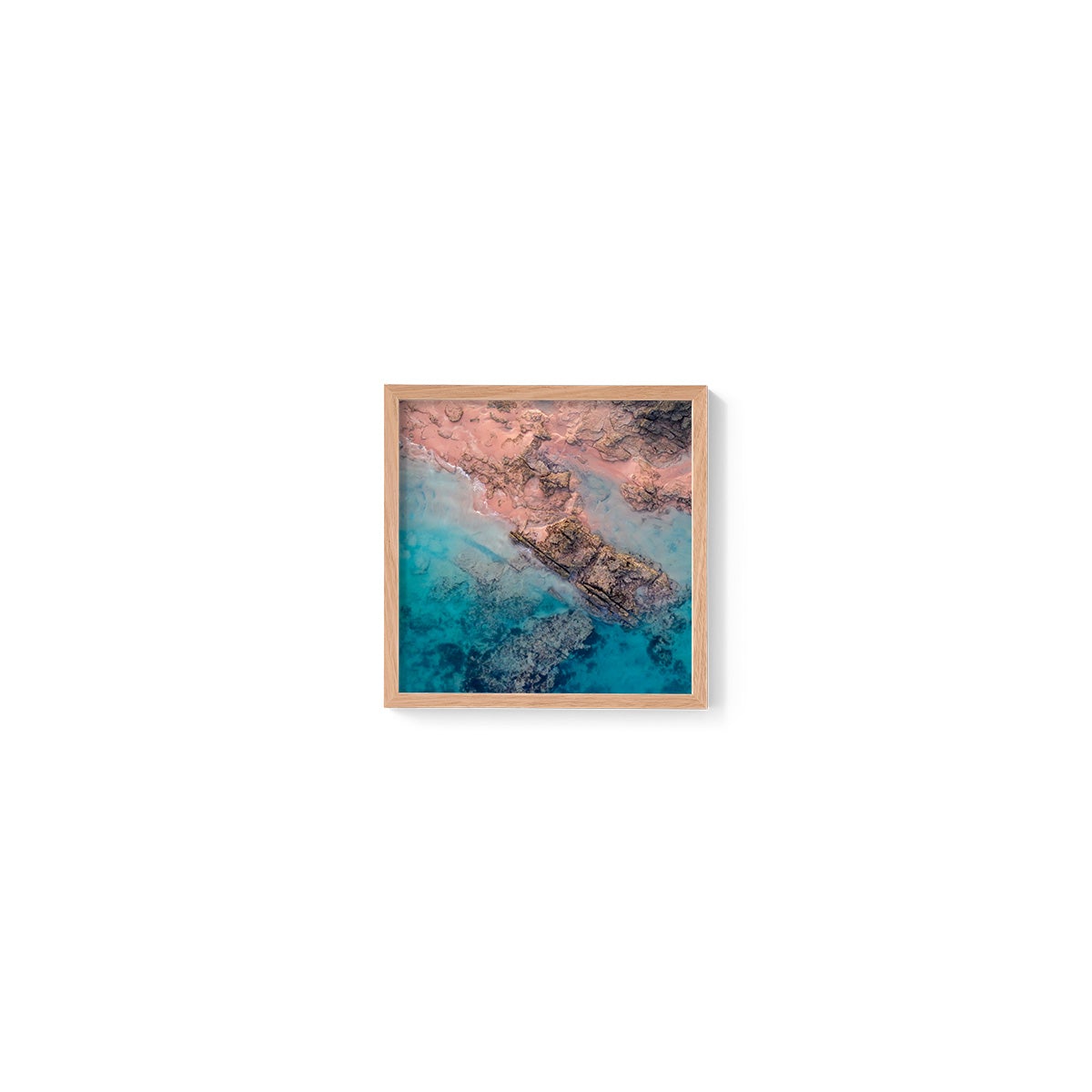 Entrance Point Abstracts at Sunset #3 - Square Framed Print