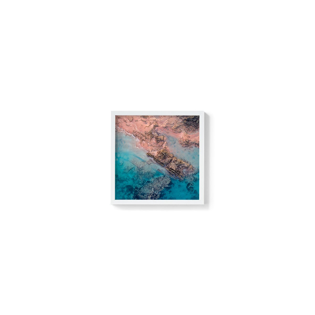 Entrance Point Abstracts at Sunset #3 - Square Framed Print
