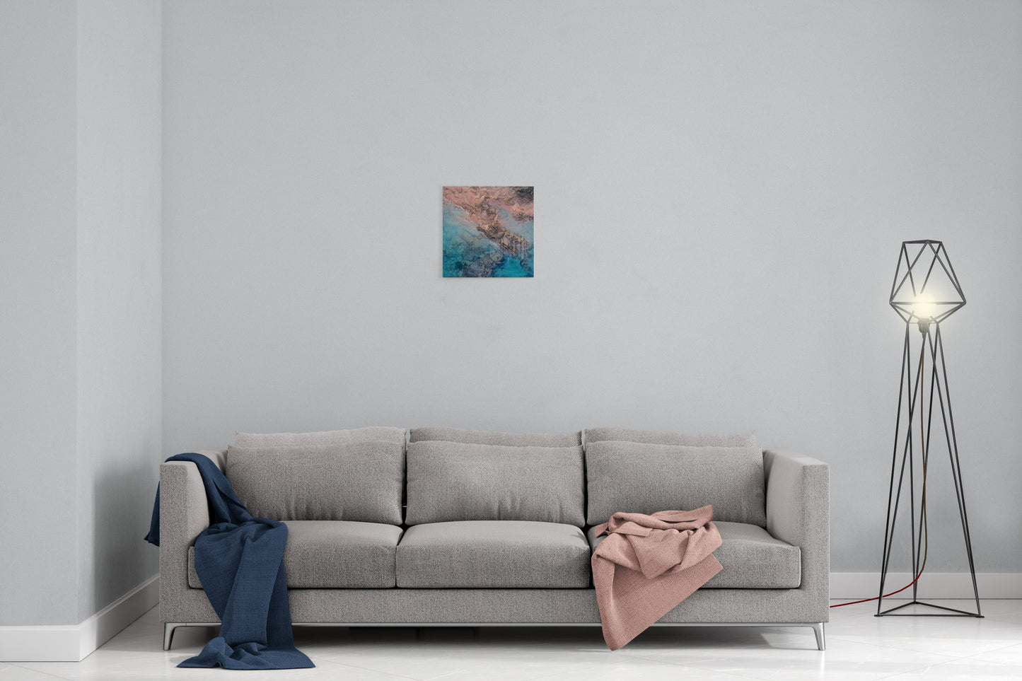 Willie Creek Tidal Flow #1 - Square Acrylic Print