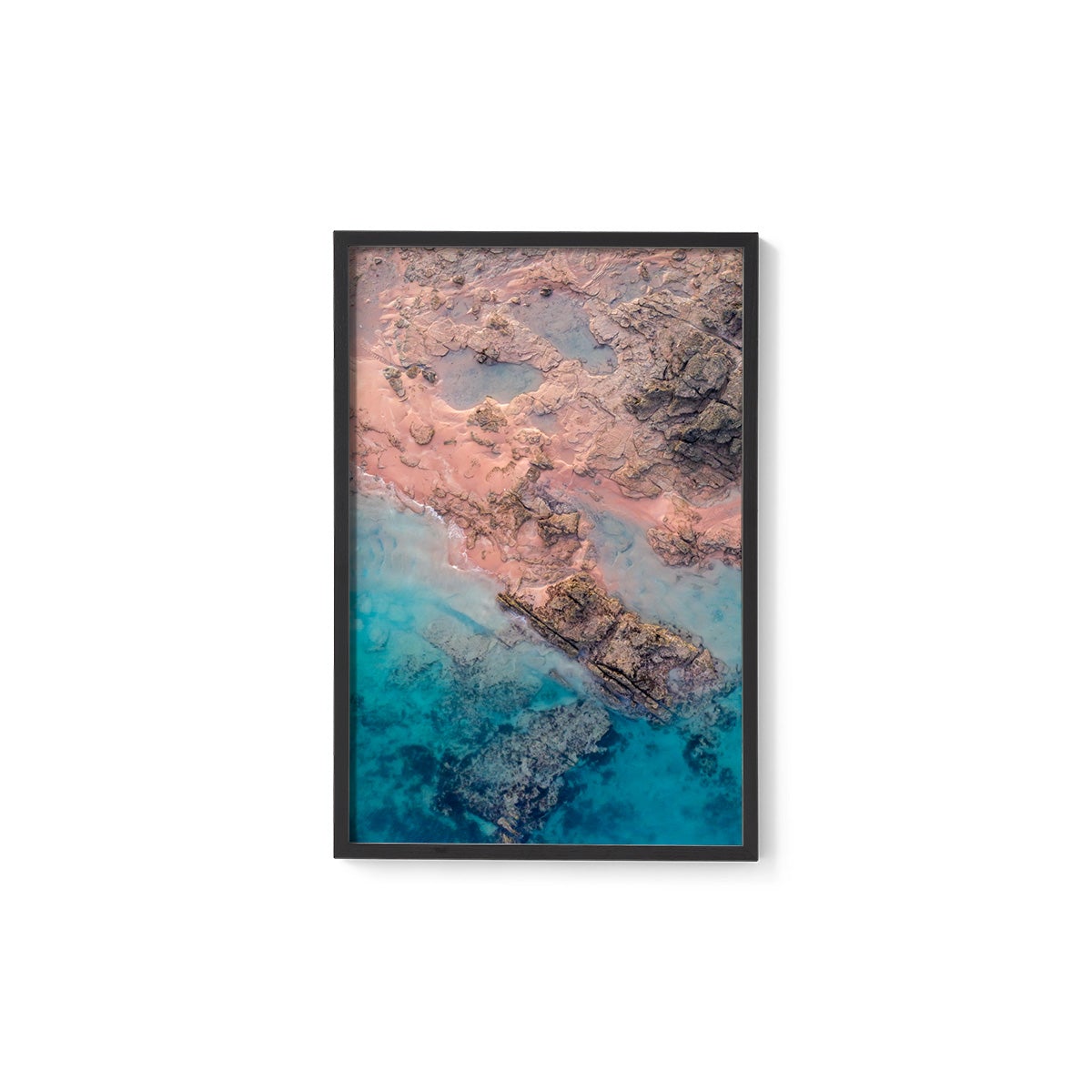 Entrance Point Abstracts at Sunset #3 - Framed Print