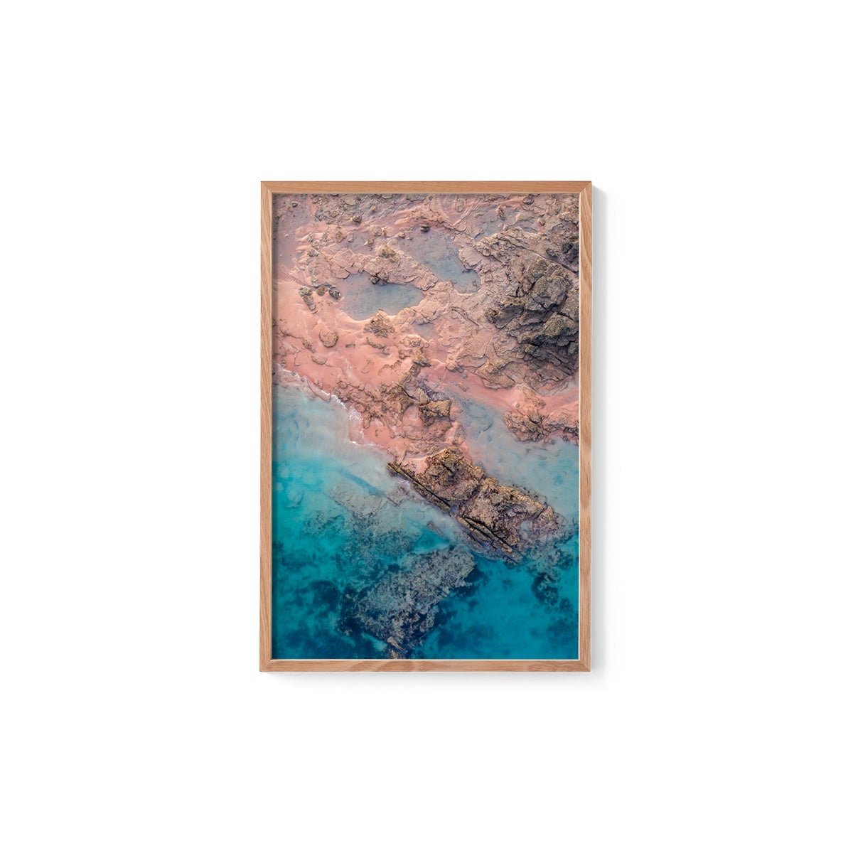 Entrance Point Abstracts at Sunset #3 - Framed Print