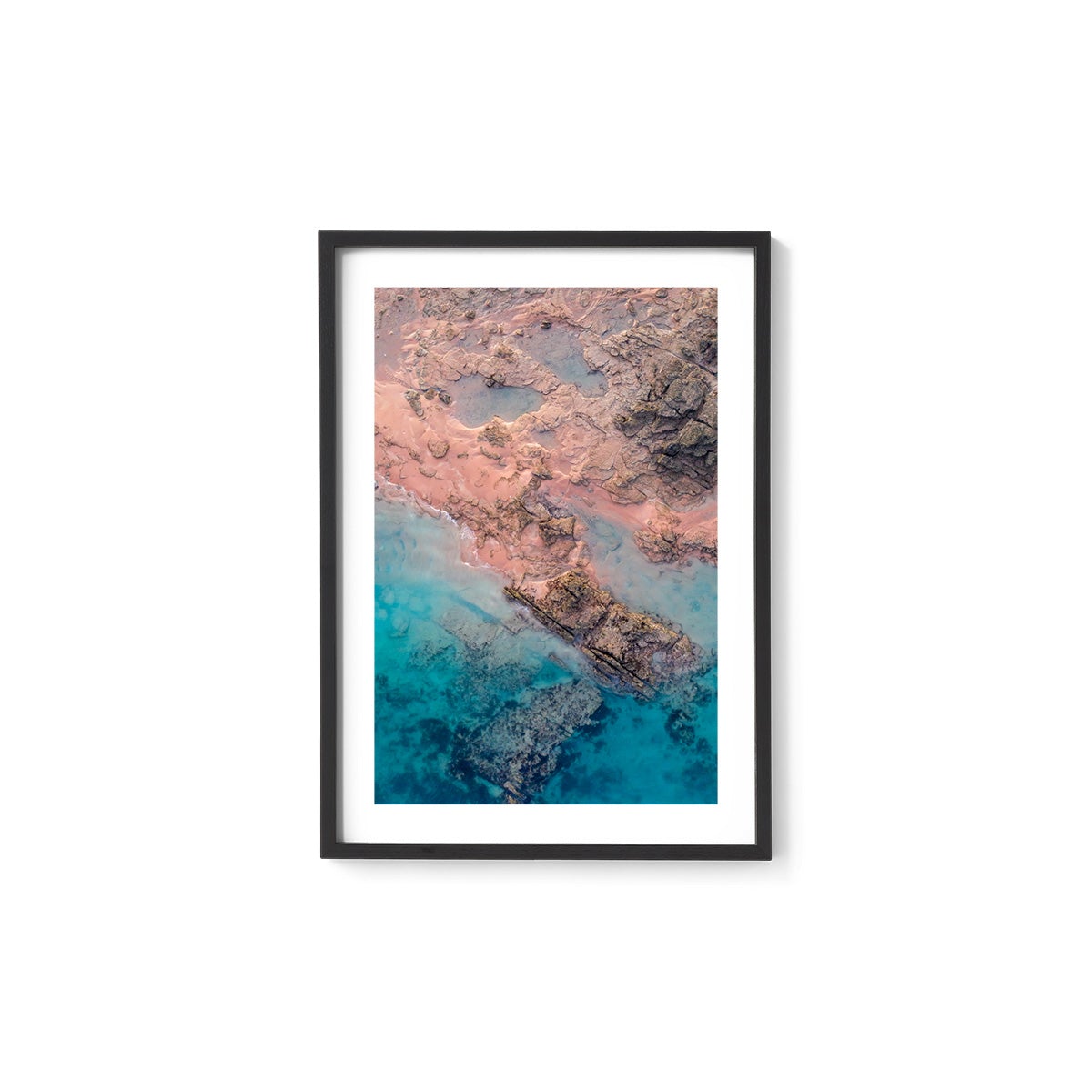 Entrance Point Abstracts at Sunset #3 - Framed Print