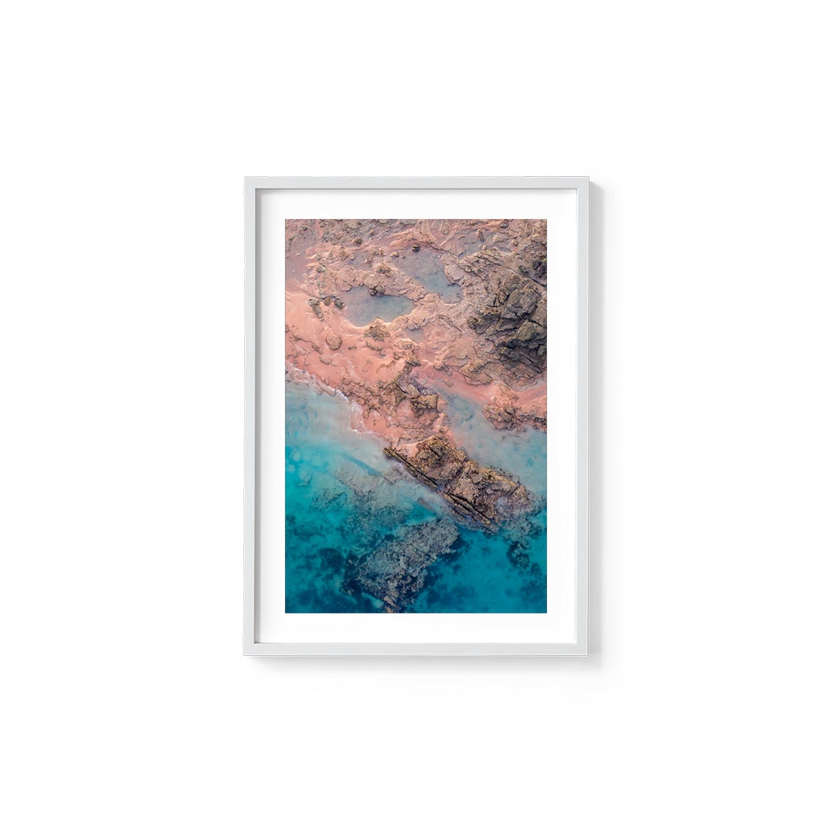Entrance Point Abstracts at Sunset #3 - Framed Print
