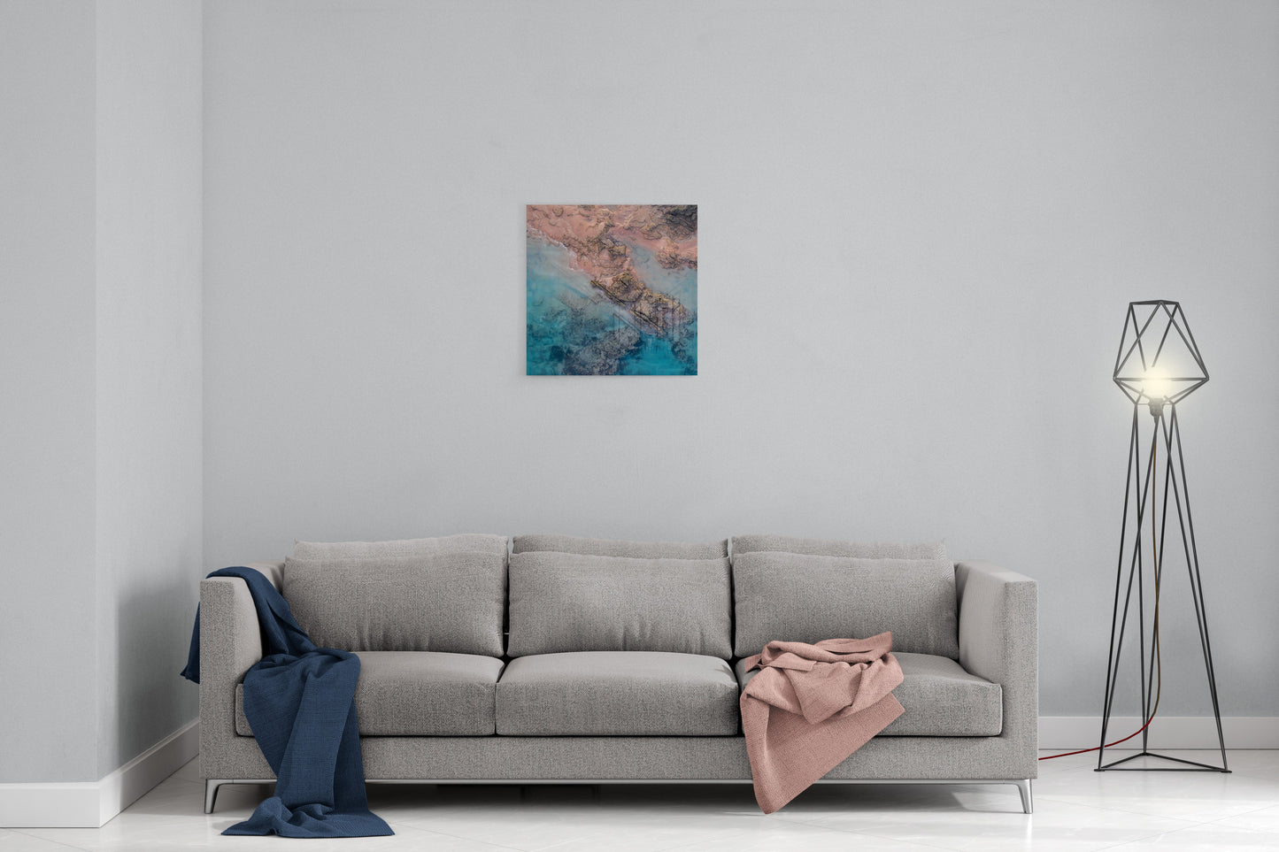 Entrance Point Abstracts at Sunset #3 - Square Acrylic Print