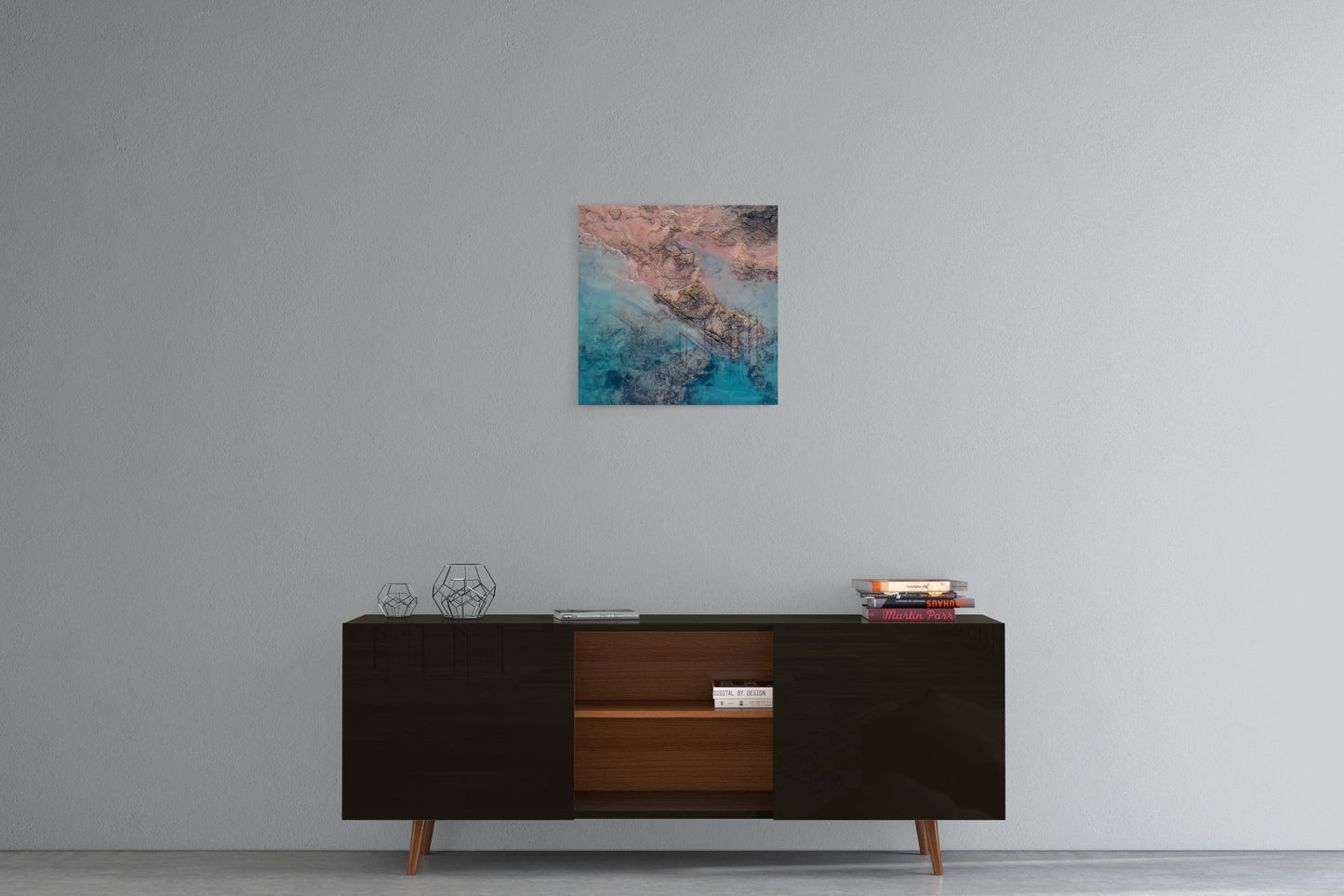 Entrance Point Abstracts at Sunset #3 - Square Acrylic Print