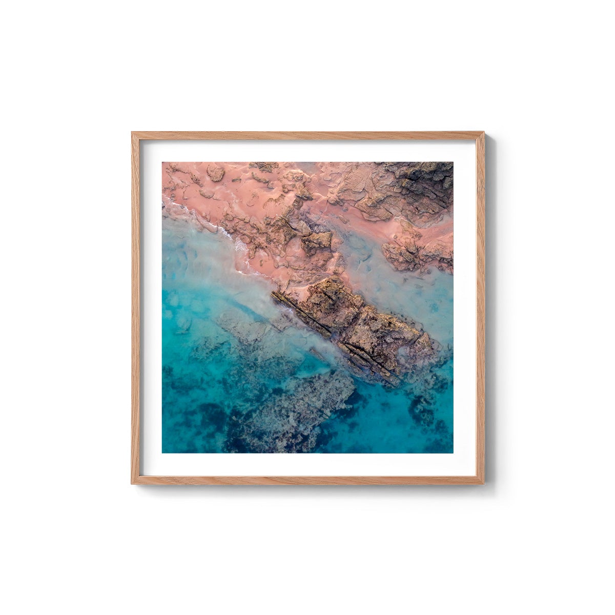 Entrance Point Abstracts at Sunset #3 - Square Framed Print