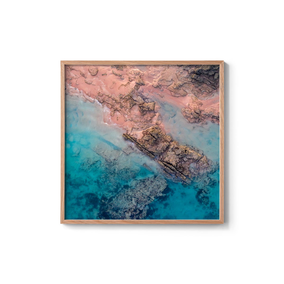 Entrance Point Abstracts at Sunset #3 - Square Framed Print