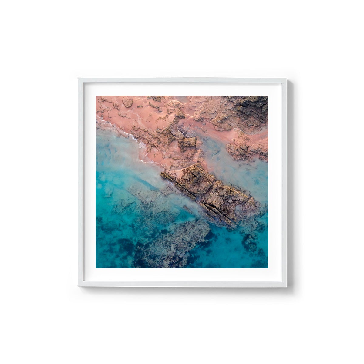 Entrance Point Abstracts at Sunset #3 - Square Framed Print