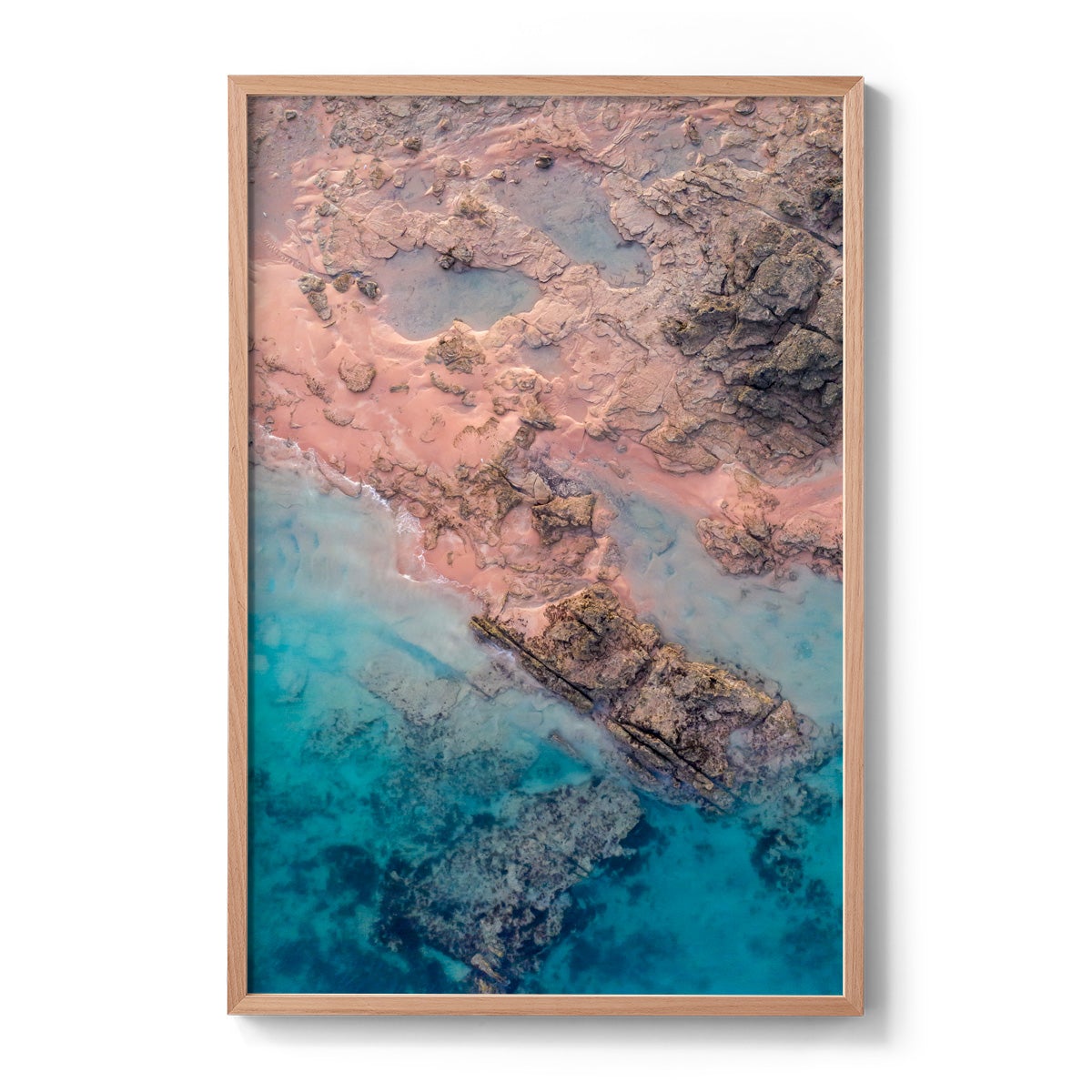 Entrance Point Abstracts at Sunset #3 - Framed Print