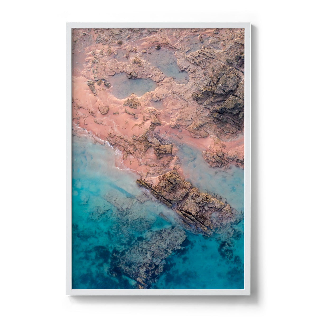 Entrance Point Abstracts at Sunset #3 - Framed Print