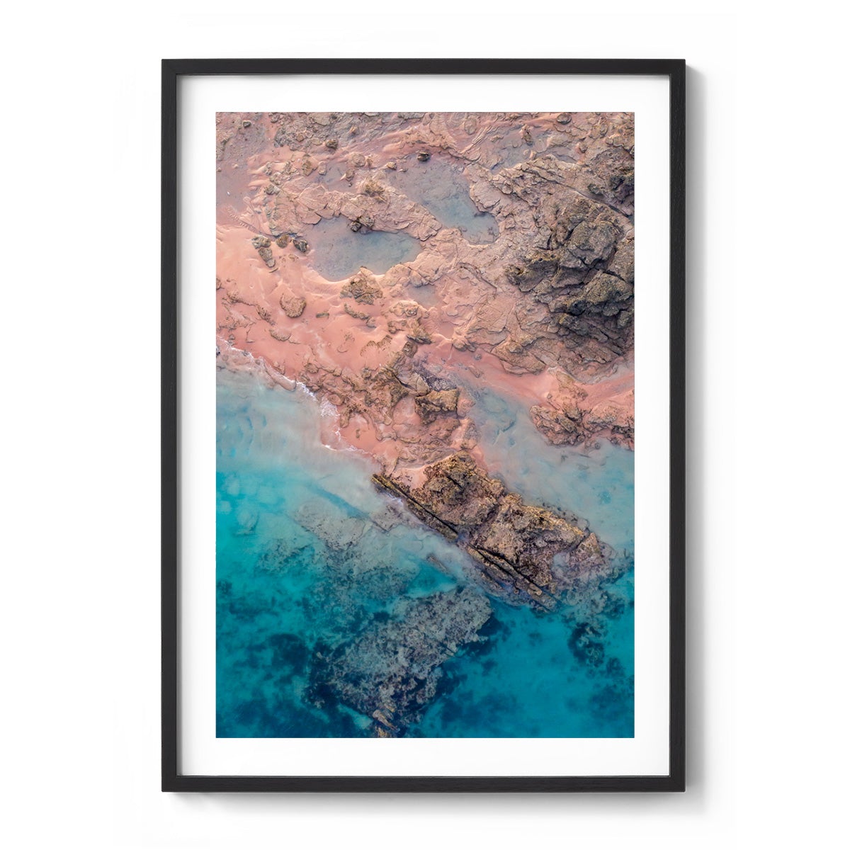 Entrance Point Abstracts at Sunset #3 - Framed Print