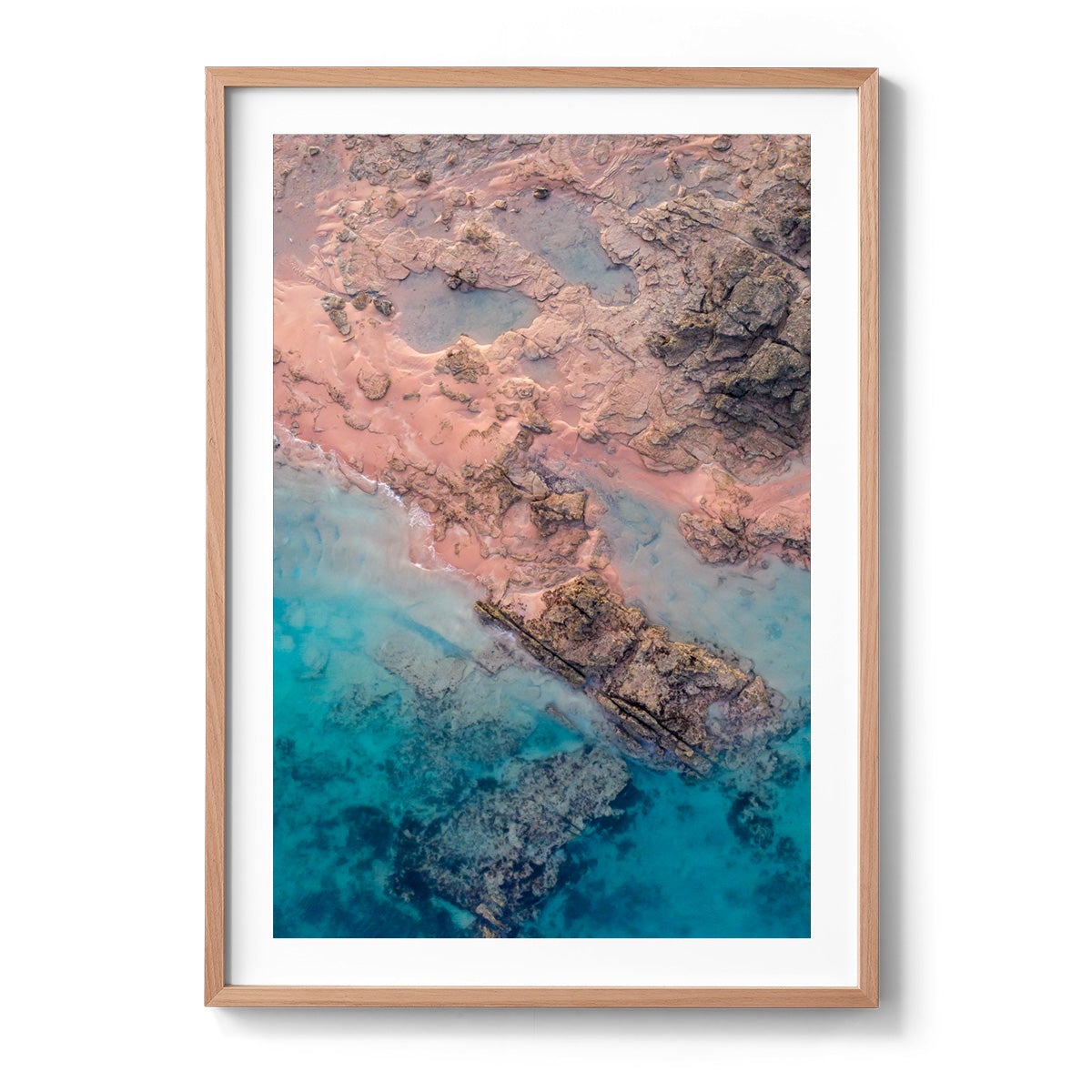 Entrance Point Abstracts at Sunset #3 - Framed Print