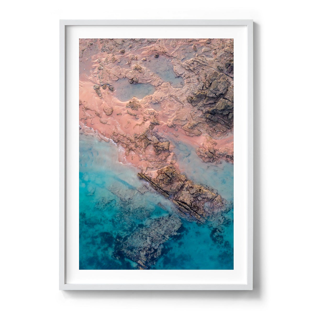 Entrance Point Abstracts at Sunset #3 - Framed Print