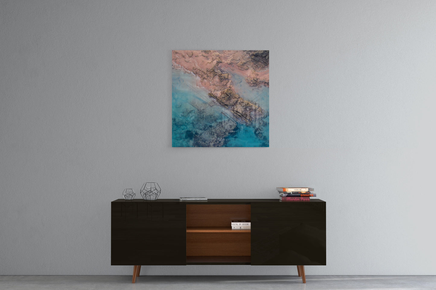 Entrance Point Abstracts at Sunset #3 - Square Acrylic Print