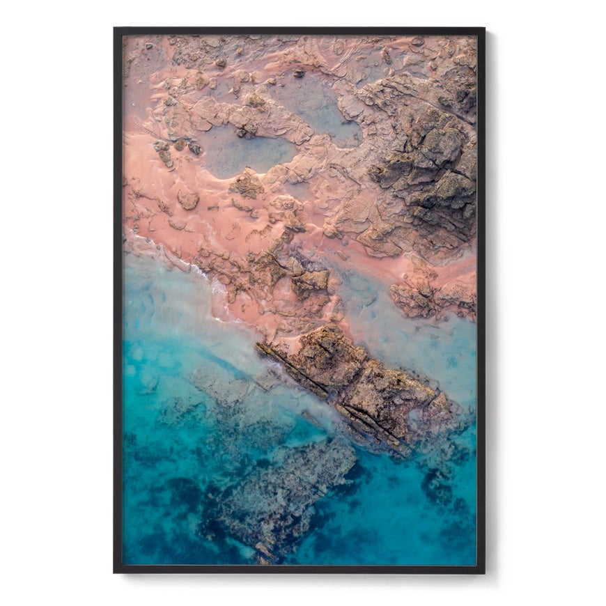 Entrance Point Abstracts at Sunset #3 - Framed Print