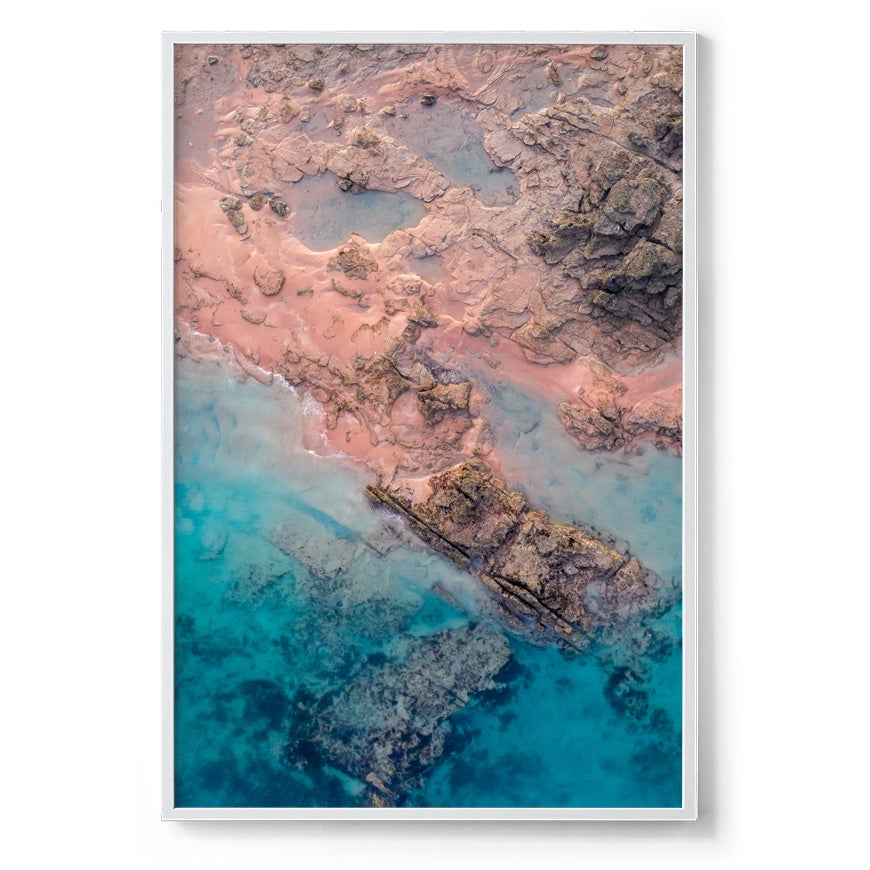 Entrance Point Abstracts at Sunset #3 - Framed Print