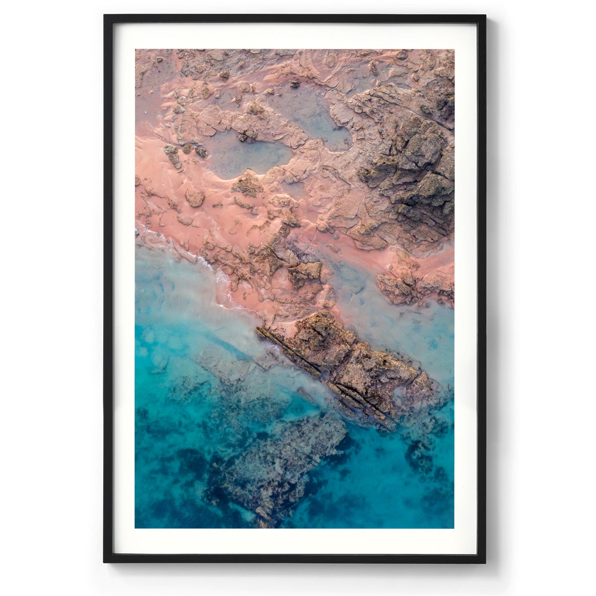 Entrance Point Abstracts at Sunset #3 - Framed Print