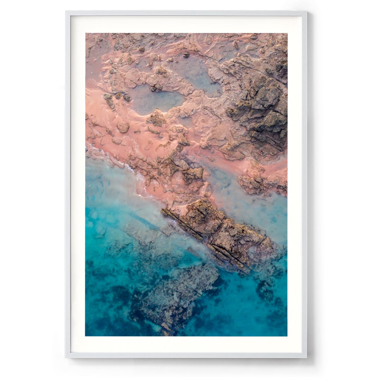Entrance Point Abstracts at Sunset #3 - Framed Print